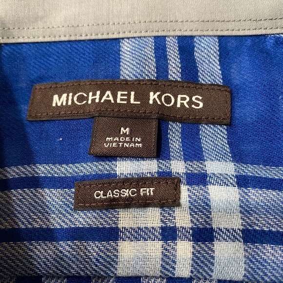 Michael Kors Flannel Resort 1 Marine Blue Med NWT​​​​​​​​​​ - Picture 3 of 6